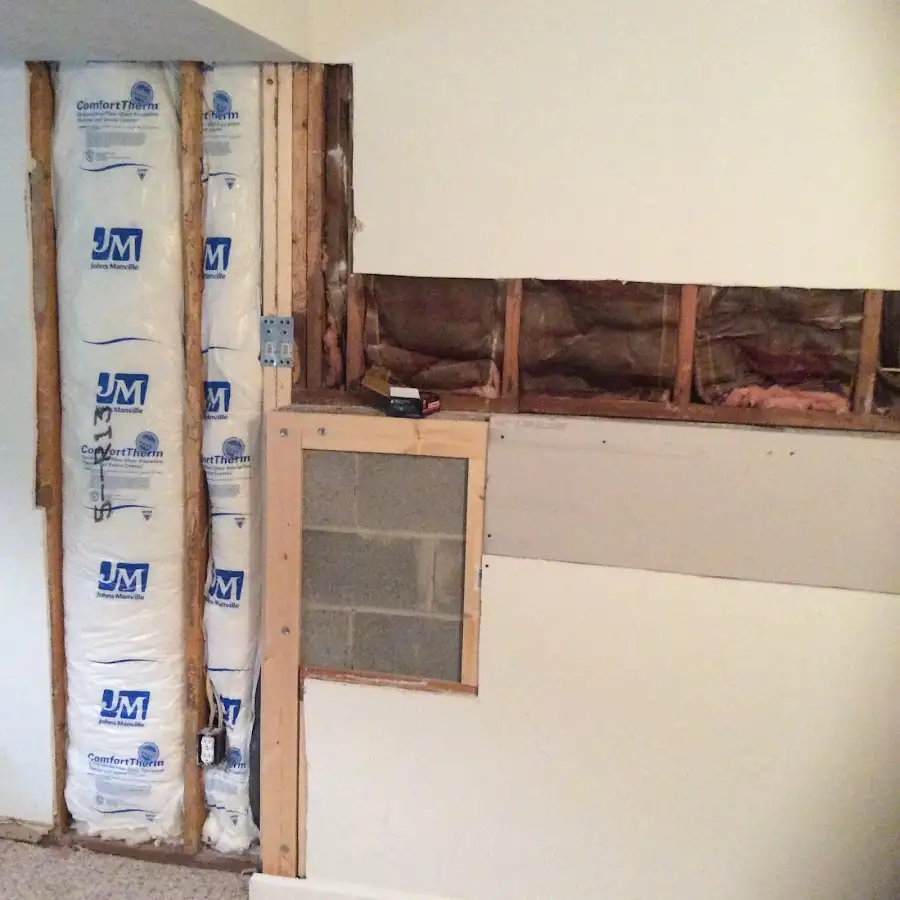 Wall insulation replacement during Structural Drying in Punta Gorda